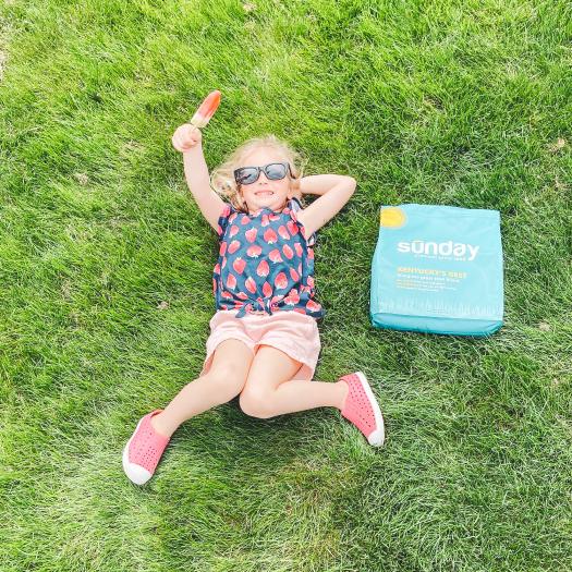Sustainability - girl on grass